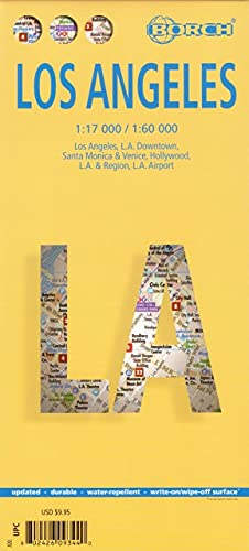 Stock image for Laminated Los Angeles Map by Borch (English Edition) for sale by Wonder Book