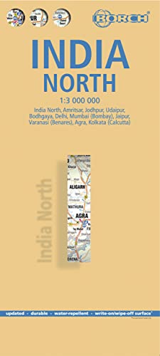 Beispielbild fr Indien Nord 1 : 3 000 000: Einzelkarten: India North 1:3 000 000, Delhi 1:30 000, Mumbai 1:30 000, Kolkata 1:30 000, Jaipur 1:30 000, Agra 1:30 000, . Agra, Kolkata (Calcutta) (Borch Map) zum Verkauf von WorldofBooks