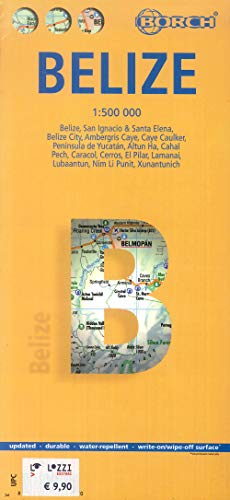 Beispielbild fr Belize Laminated Map by Borch (English, Spanish, French, Italian and German Edition) zum Verkauf von tLighthouse Books