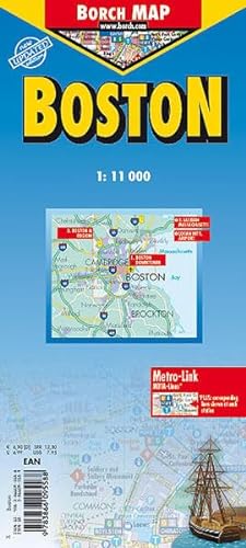 Beispielbild fr Boston 1 : 11 000 (Borch Map) zum Verkauf von medimops