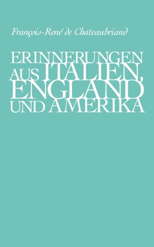 Stock image for Erinnerungen aus Italien, England und Amerika for sale by medimops