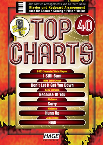 9783866260269: Top Charts 40 - Piano and Vocals - BOOK+CD