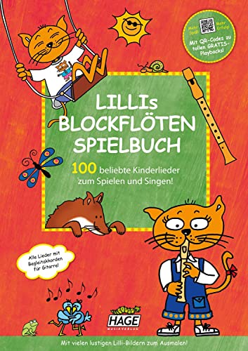 Imagen de archivo de Lillis Blockflten Spielbuch mit CD: 100 beliebte Kinderlieder zum Spielen und Singen! Fr Blockflte, Gesang und Gitarre in einfachen Tonarten a la venta por Revaluation Books