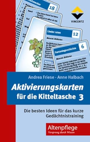 9783866301979: Aktivierungskarten fr die Kitteltasche 3: Die besten Ideen fr das kurze Gedchtnistraining