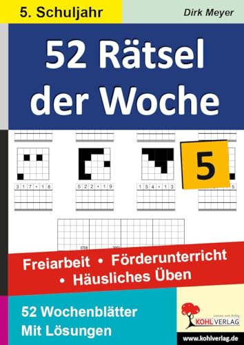 Beispielbild fr 52 Rtsel der Woche / 5. Schuljahr zum Verkauf von Blackwell's