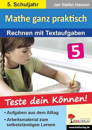 Beispielbild fr Mathe ganz praktisch - Rechnen mit Textaufgaben, 5. Schuljahr zum Verkauf von medimops