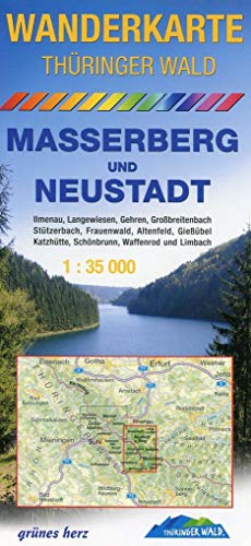 Beispielbild fr Wanderkarte Thringer Wald Masserberg und Neustadt Mit Ilmenau, Langewiesen, Gehren, Grobreitenbach, Sttzerbach, Frauenwald, Altenfeld, Giebel, Katzhtte, Schnbrunn, Waffenrod, Limbach. Mastab 1:35.000. zum Verkauf von Buchpark