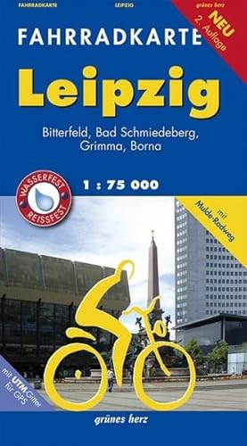 Stock image for Leipzig 1 : 75 000 Fahrradkarte: Mit Bitterfeld, Bad Schmiedeberg, Grimma. Mit Mulde-Radweg. Mit UTM-Gitter fr GPS for sale by medimops