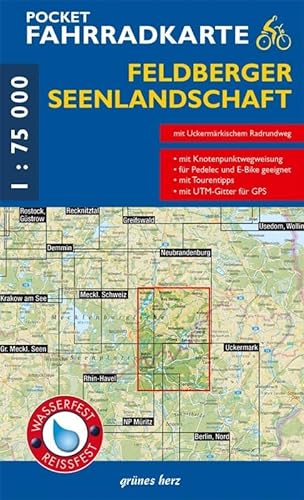 Stock image for Feldberger Seenlandschaft Pocket Fahrradkarte 1 : 75 000 for sale by Revaluation Books
