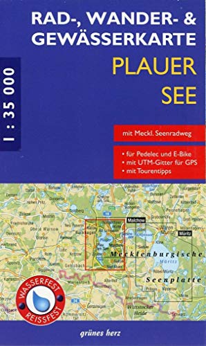 Beispielbild fr RWG-Karte Plauer See: (wasser- und reifest)Mit Plau am See, Karow, Alt Schwerin, Malchow, Bad Stuer, Satow, Nossentiner Htte. Mastab 1:35.000. zum Verkauf von medimops