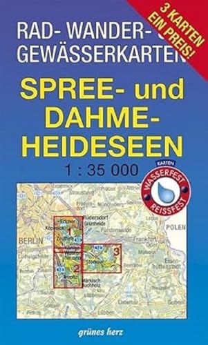 Rad-, Wander- und Gewaesserkarten-Set: Spree- und Dahme-Heideseen