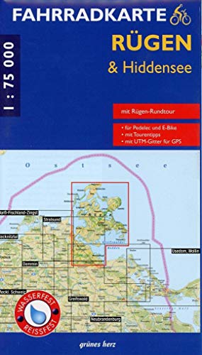 9783866361836: Fahrradkarte Rgen & Hiddensee 1 : 75 000: Mit Rgen-Rundtour