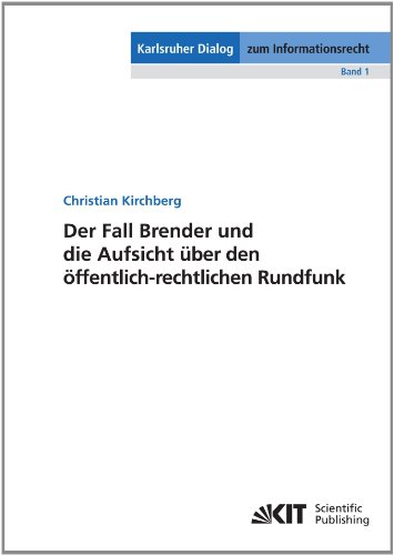 Stock image for Der Fall Brender und die Aufsicht über den  ffentlich-rechtlichen Rundfunk for sale by Ria Christie Collections