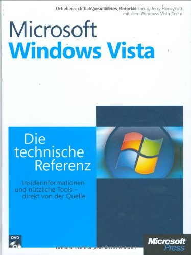 Beispielbild fr Microsoft Windows Vista - Die technische Referenz zum Verkauf von Buchpark