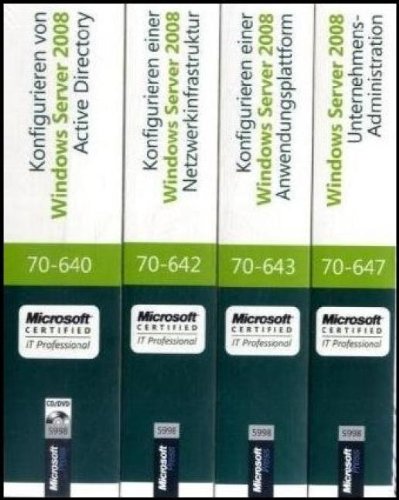 Immagine dell'editore per MCITP Windows Server 2008 Enterprise Administrator CorePack - Original Microsoft Training fr Examen 70-640, 70-642, 70-643 und 70-647 venduto da medimops