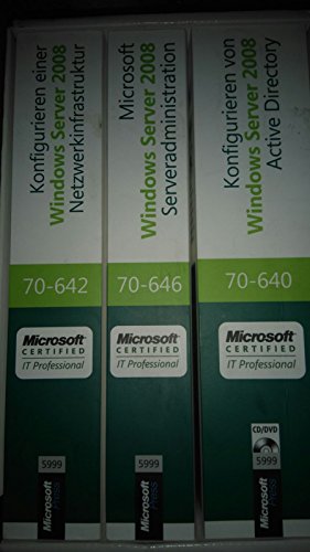 Imagen de archivo de MCITP Windows Server 2008 Server Administrator CorePack - Original Microsoft Training fr Examen 70-640, 70-642, 70-646 a la venta por medimops
