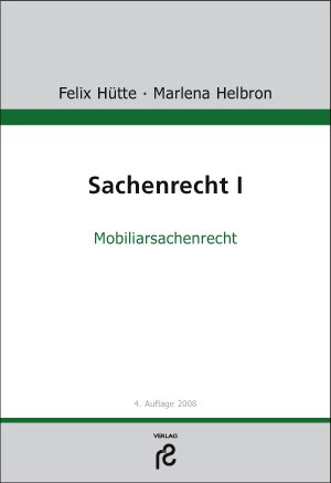 Stock image for Sachenrecht I (1) : Mobiliarsachenrecht. 4. Aufl. for sale by Antiquariat + Buchhandlung Bcher-Quell
