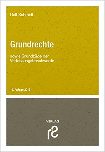 Stock image for Grundrechte: sowie Grundzge der Verfassungsbeschwerde for sale by medimops