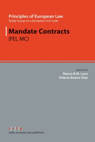 9783866530522: Mandate Contracts (Principles of European Law: Study Group on a European Civil Code)