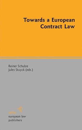 9783866532014: Towards a European Contract Law