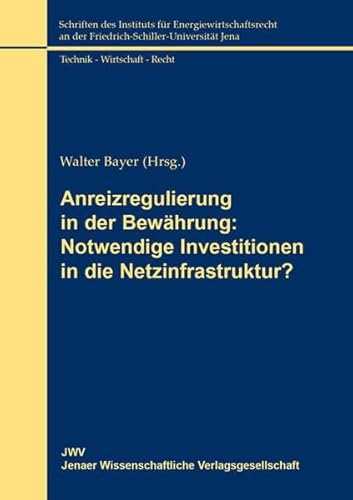 Anreizregulierung in der BewÃ¤hrung: Notwendige Investitionen in die Netzinfrastruktur? (9783866532052) by Unknown Author