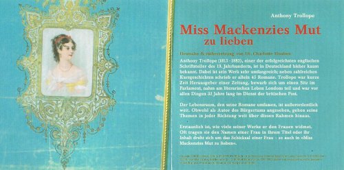 Beispielbild fr Miss Mackenzies Mut zu lieben. 12 CDS + 2 mp3-CDs zum Verkauf von medimops