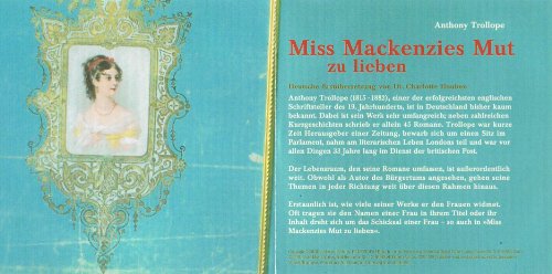 Stock image for Miss Mackenzies Mut zu lieben. 12 CDS + 2 mp3-CDs for sale by medimops