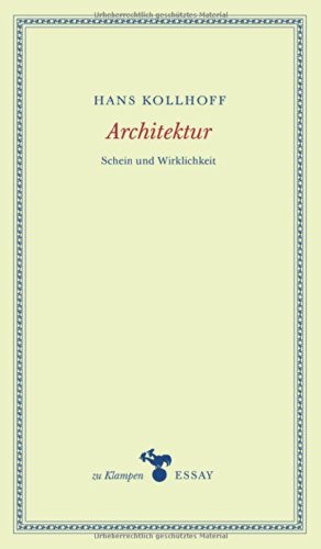 Imagen de archivo de Architektur: Schein und Wirklichkeit a la venta por medimops