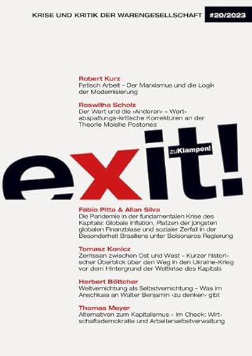 9783866749917: Exit! Krise und Kritik der Warengesellschaft: Jahrgang 20, Heft 20