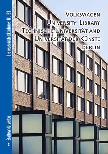 Beispielbild fr Volkswagen University Library, Technische Universitat and Universitat Der Kunste Berlin (Die Neuen Architekturfuhrer) [Soft Cover ] zum Verkauf von booksXpress