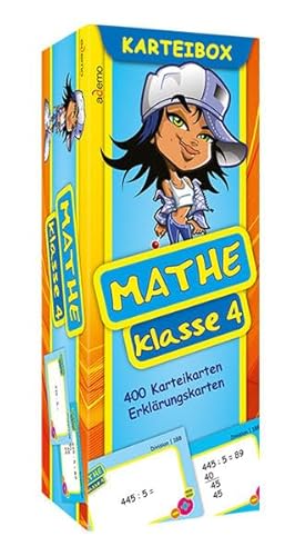 Imagen de archivo de Karteibox Mathe Klasse 4: mit farbigen Karteikarten a la venta por medimops