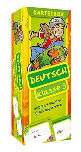 Beispielbild fr Karteibox Deutsch Klasse 3: mit farbigen Karteikarten zum Verkauf von medimops
