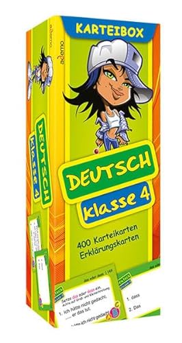 Beispielbild fr Karteibox Deutsch Klasse 4: mit farbigen Karteikarten zum Verkauf von medimops