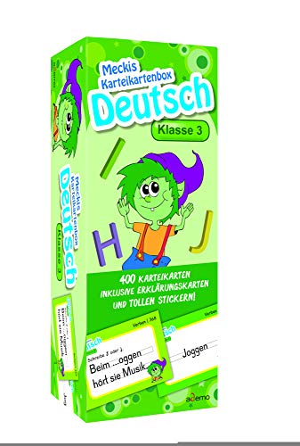Beispielbild fr Karteibox Deutsch Klasse 3: mit 400 farbigen Karteikarten und tollen Stickern zum Verkauf von medimops