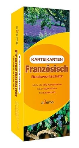 Beispielbild fr Karteikarten Franzsisch Basiswortschatz: Mehr als 500 Karteikarten. ber 1500 Wrter. Mit Lautschrift zum Verkauf von medimops