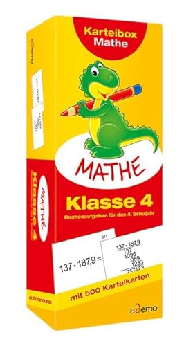 Stock image for Karteibox Mathe, Klasse 4: Rechenaufgaben fr das 4. Schuljahr for sale by medimops