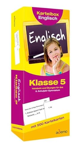 9783867154161: Karteibox Englisch, Klasse 5: Vokabeln und bungen fr das 5. Schuljahr Gymnasium