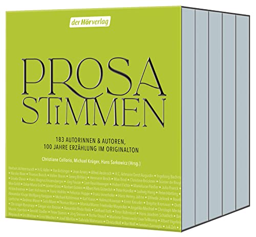 Beispielbild fr Prosastimmen: 183 Autorinnen & Autoren, 100 Jahre Prosa im Originalton zum Verkauf von medimops