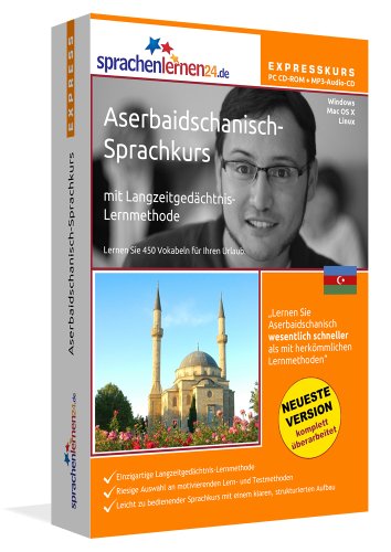 Sprachenlernen24.de Aserbaidschanisch-Express-Sprachkurs PC CD-ROM für Windows/Linux/Mac OS X + MP3-Audio-CD: Werden Sie in wenigen Tagen fit für Ihre Reise nach Aserbaidschan