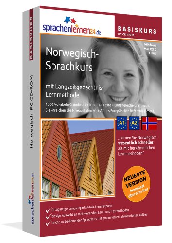 Norwegisch-Basis-Sprachkurs: PC CD-ROM für Windows/Linux/Mac OS X. Norwegisch lernen für Anfänger. - Sprachenlernen24