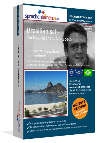 Stock image for CD-Rom + MP3-Audio-CD Brasilianisch-Fachwortschatz-Vokabeltrainer mit Langzeitgedchtnis-Lernmethode von Sprachenlernen24.de: 2100 Vokabeln und Redewendungen. PC CD-ROM+MP3-Audio-CD. Fr Windows 8,7,Vista,XP/Linux/Mac OS X for sale by a Livraria + Mondolibro
