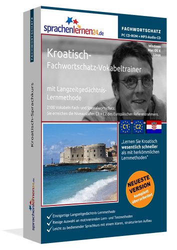 Beispielbild fr Kroatisch-Fachwortschatz Lernsoftware auf CD-ROM fr Windows/Linux/Mac OS X + Audio-Vokabeltrainer auf MP3-Audio-CD fr Ihren Computer / MP3-Player / MP3-fhigen CD-Player zum Verkauf von Buchpark