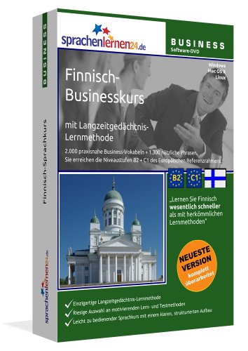Finnisch-Businesskurs mit Langzeitgedächtnis-Lernmethode von Sprachenlernen24.de: Lernstufen B2+C1. Businessfinnisch lernen für den Beruf. Software PC CD-ROM für Windows 8,7,Vista,XP/Linux/Mac OS X