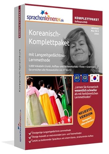 Beispielbild fr Sprachenlernen24.de Koreanisch-Komplettpaket (Sprachkurs) DVD-ROM fr Windows/Linux/Mac OS X inkl. integrierter Sprachausgabe mit ber 5700 Vokabeln und Redewendungen. zum Verkauf von Buchpark