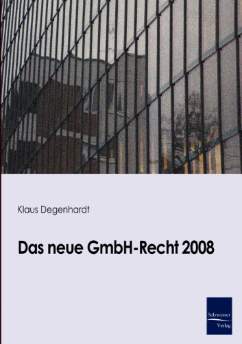 Stock image for Das neue GmbH-Recht 2008 for sale by Chiron Media