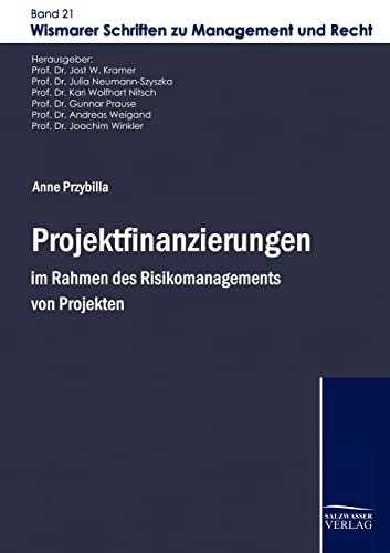 9783867411424: Projektfinanzierungen im Rahmen des Risikomanagements von Projekten (German Edition)