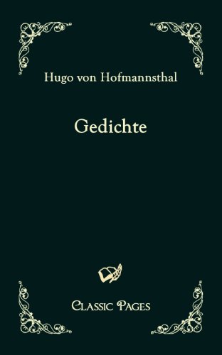 Beispielbild fr Gedichte (Classic Pages) (German Edition) zum Verkauf von Lucky's Textbooks