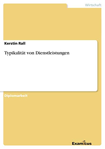 9783867469036: Typikalitt von Dienstleistungen (German Edition)