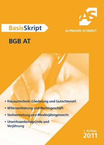 BasisSkript BGB AT - Dr. Christoph Pechstein