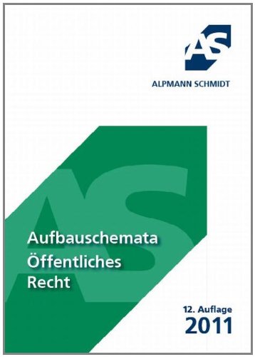 Beispielbild fr Aufbauschemata ffentliches Recht: Einschl. VerfassungsR, Europarecht, Grundrechte, Allg. VerwaltungsR, Bes. VerwaltungsR, KommunalR zum Verkauf von medimops